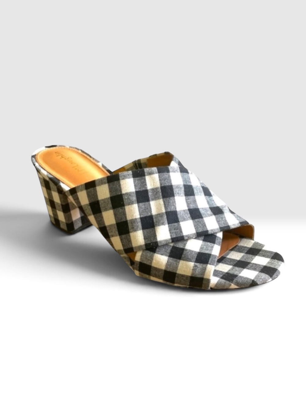 NEW J.Mclaughlin Tribeca Slide in Picnic Gingham Size 8.5